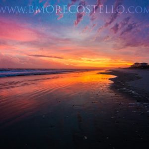 Topsail Beach sunset on Christmas Eve 2015.