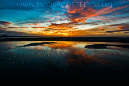 Topsail Beach sunset on Christmas Day 2015.